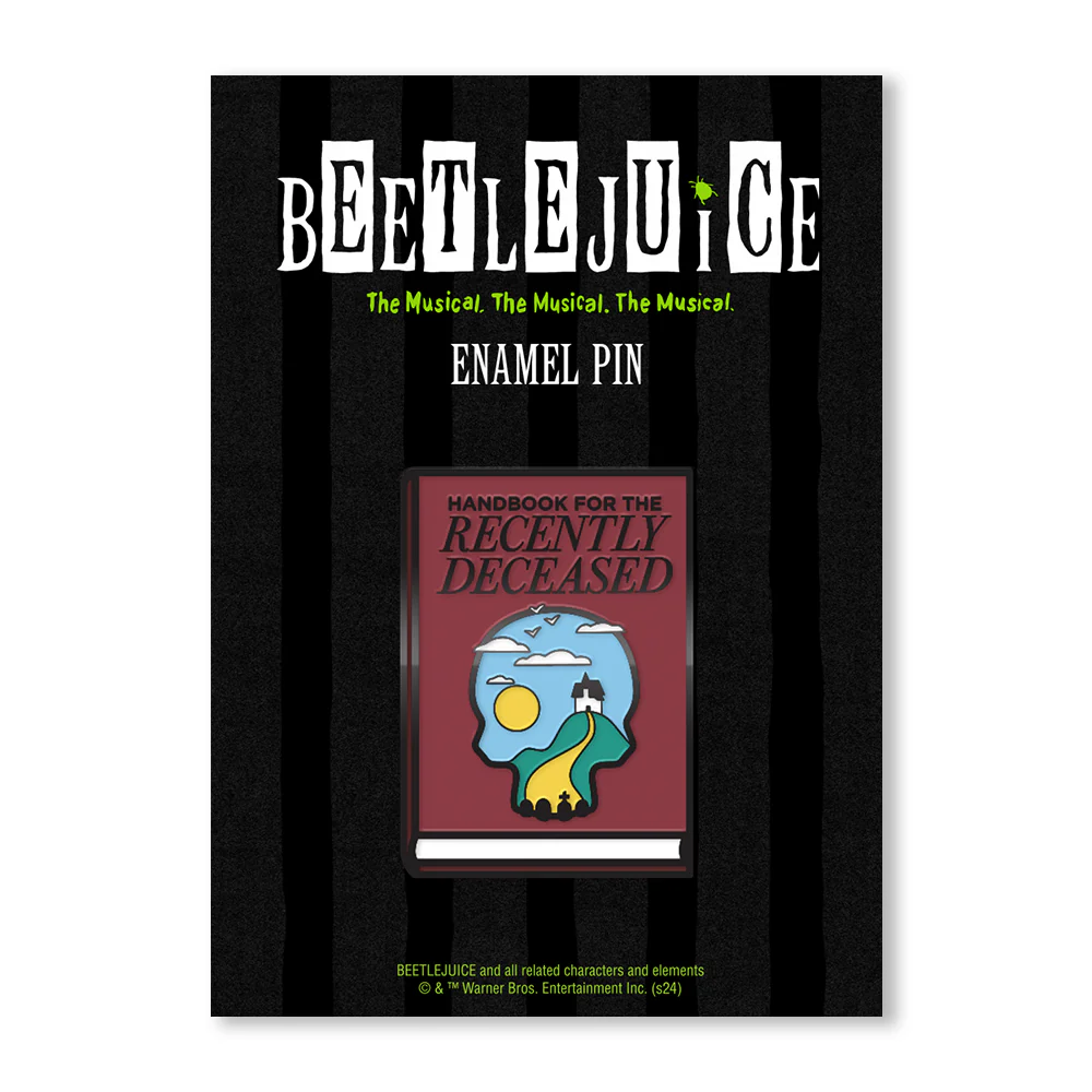 Beetlejuice Recently Deceased Enamel Pin