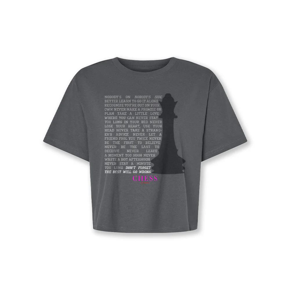 Chess Nobody's Side Lyric Boxy Tee